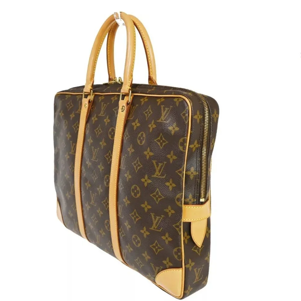 authenticity guaranteed LOUIS VUITTON Porte Documents Voyage Briefcase